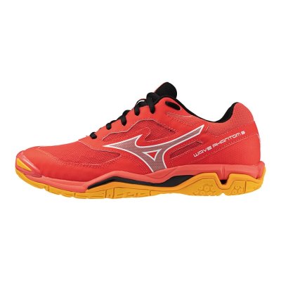 Zapatillas Balonmano Mizuno WAVE Phantom 3 Mujer - Rojos / Blancos / Naranjas - Chile M975BEGTKC